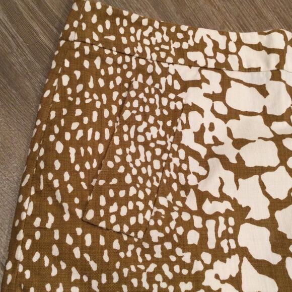 J. Crew animal print mini skirt 2 - Picture 2 of 5